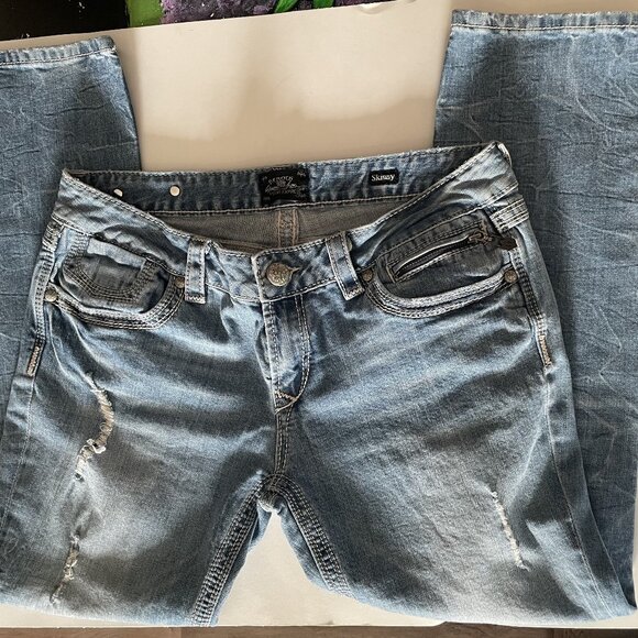 Rerock For Express Low Rise Skinny Jeans - Picture 1 of 3